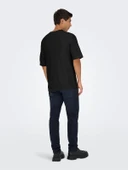Only & Sons   ONSKALMAR RLX 12 SS CREW KNIT  Siyah Kazak - 22033561 thumbnail 4
