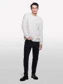 Yün Karışımlı Normal Kesim Ribanalı Bisiklet Yaka Kazak Erkek Siyah Mix Kazak - 324A10FES103Z thumbnail 1