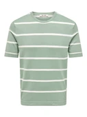 ONSWYLER LIFE REG 14 SS STRIPED KNIT Erkek Yeşil Kazak - OS22032764 thumbnail 1