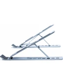 4Berry 4BH31G Gri Laptop Standı Metal, Katlanabilir  Ergonomik Tasarım thumbnail 1