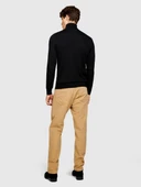 Yün Karışımlı Slim Fit Kazak Erkek Siyah Kazak - 323A11BAS200A thumbnail 5