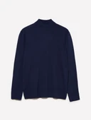 %100 Pamuk Polo Yaka Kazak Erkek Lacivert Kazak - 325A1028S300P thumbnail 1