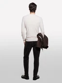 Sisley   Kaşmir Karışımlı Bisiklet Yaka Kazak Erkek Krem Kazak - 324A102HS1B17 thumbnail 2