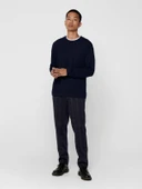 ONSPANTER REG 12 STRUC CREW KNIT NOOS Erkek Mavi Kazak - 22016980 thumbnail 5