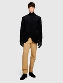 Yün Karışımlı Slim Fit Kazak Erkek Siyah Kazak - 323A11BAS200A thumbnail 2