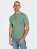 Only & Sons   ONSWYLER LIFE REG 14 SS POLO KNIT NOOS Erkek Yeşil Kazak - 22022219 thumbnail 7