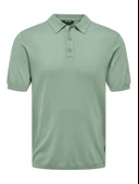 Only & Sons   ONSWYLER LIFE REG 14 SS POLO KNIT NOOS Erkek Yeşil Kazak - 22022219 thumbnail 1