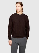 Yün Karışımlı Bisiklet Yaka Kazak Erkek Renkli Kazak - 323A107GS102Q thumbnail 6