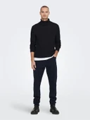 Onstuck 7 Roll Neck Knit Erkek Siyah Kazak - 22022595 thumbnail 6