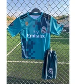 2018 Ronaldo Turkuaz Real.madrid.çocuk Forma Takımı 4 Parça thumbnail 2