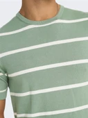 ONSWYLER LIFE REG 14 SS STRIPED KNIT Erkek Yeşil Kazak - OS22032764 thumbnail 7