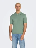 Only & Sons   ONSWYLER LIFE REG 14 SS POLO KNIT NOOS Erkek Yeşil Kazak - 22022219 thumbnail 3