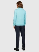 Sisley   Yün Karışımlı Slim Fit Kazak Erkek Yeşil Kazak - 323A11BAS200A thumbnail 6