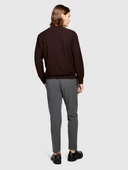 Yün Karışımlı Bisiklet Yaka Kazak Erkek Renkli Kazak - 323A107GS102Q thumbnail 10