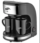 GoldMaster Zinde Yıkanabilir ve Temizlenebilir Filtreli Çift Kupalı Filtre Kahve Makinesi thumbnail 1