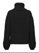 ONLALLIE LIFE LS COWLNECK CC KNT Kadın Siyah Kazak - 15294486 thumbnail 2