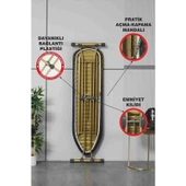 Devecioğlu Harbinger MM155 Ütü Masası – Kaymaz Silikon Tabanlı, %100 Pamuk Kılıflı, 40x140 cm Yeni Nesil Tasarım thumbnail 3