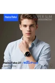 HainoTeko-27 Gümüş Akıllı Saat BT Görüşmeli, 3  Kordonlu AMOLED Ekran thumbnail 2