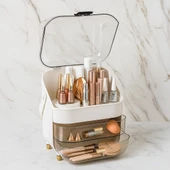 Porsima Ak-865 Çok Amaçlı Organizer 3 Katlı 2 Çekmeceli Kozmetik Ürün Parfüm Krem Takı Makyaj Düzenleyici thumbnail 4