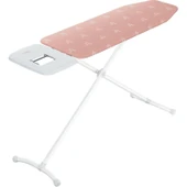 Gazella 900 OB Seri Ütü Masası – Isıya Dayanıklı Kumaş, Çift Profilli Denge Çubuğu ve Pembe Desenli 146x42x100 cm thumbnail 3