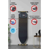 Devecioğlu Harbinger MM155 Ütü Masası – Kaymaz Silikon Tabanlı, %100 Pamuk Kılıflı, 40x140 cm Yeni Nesil Tasarım thumbnail 1