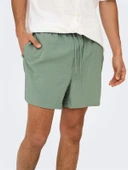 Only & Sons   ONSTED LIFE SOLID SEERSUCKER SWIM NOOS Erkek Iceberg Green Deniz Şortu - 22028813 thumbnail 7