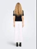 ONLFIE 2/4 PULLOVER NCA KNT Kadın Siyah Kazak - O15344307 thumbnail 5