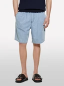 Sisley   %100 Pamuk Büzgü İpli Normal Bel Denim Şort Erkek Mavi Denim Şort - 325P44C1S901A thumbnail 1