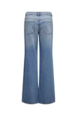 Only   ONLBRITNEY LOW WIDE DNM AZG Kadın Medium Blue Denim  - 15321397 thumbnail 7