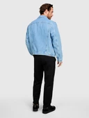 Sisley   %100 Koton Slim Fit Denim Ceket Erkek Renkli Ceket - 323A2V8JSN02B thumbnail 1