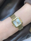 Daniel Klein DKE.1.10954 Kare Kadran Hasır Kordon 3 Atm Suya Dayanıklı Kadın Kol Saati thumbnail 5