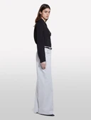 %100 Viskoz Arkası Uzun Over Fit Gömlek Kadın Siyah Gömlek - 325P5IDTLQ08R thumbnail 2