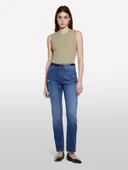 Sisley   Pamuk Karışımlı Normal Bel Denim Pantolon Kadın Buz mavisi Denim Pantolon - 325P4IM7LE047 thumbnail 3