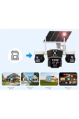 O-kam Pro Okam-9095 | 4G Güneş Enerjili 12 Mp Akıllı Güvenlik Kamerası | Ultra HD Çoklu Lens PTZ Dış Mekan thumbnail 8