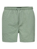 Only & Sons   ONSTED LIFE SOLID SEERSUCKER SWIM NOOS Erkek Iceberg Green Deniz Şortu - 22028813 thumbnail 1
