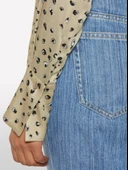 %100 Viskoz Desenli Regular Fit Gömlek Kadın Beyaz Mix Gömlek - 325P5PHVLQFF7 thumbnail 5