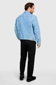 Sisley   %100 Koton Slim Fit Denim Ceket Erkek Renkli Ceket - 323A2V8JSN02B thumbnail 7