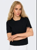 ONLFIE 2/4 PULLOVER NCA KNT Kadın Siyah Kazak - O15344307 thumbnail 2