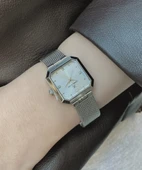 Daniel Klein DKE.1.10954 Kare Kadran Hasır Kordon 3 Atm Suya Dayanıklı Kadın Kol Saati thumbnail 2