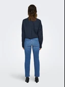 Only   ONLANN-KENYA MW CR AK FLA DNM SOO618NOOS Kadın Mavi Denim Pantolon - 15340941 thumbnail 6