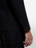 Sisley   %100 Pamuk Şerit Cep Detaylı Rahat Kesim Kruvaze Ceket Erkek Siyah Ceket - 324A2WMDSW020 thumbnail 3