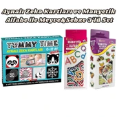 Diytoy Fiziksel ve Zihinsel Gelişim Seti: Tummy Time Aynalı Zeka Kartları + Manyetik Alfabe ve Meyve Sebzeler (3'lü Paket) thumbnail 1