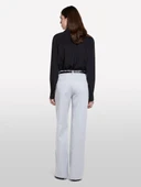 %100 Viskoz Arkası Uzun Over Fit Gömlek Kadın Siyah Gömlek - 325P5IDTLQ08R thumbnail 6