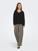 Only   ONLAMALIO LIFE LS V-NECK KNT Kadın Black Kazak - 15340735 thumbnail 4