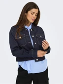 ONLLUMI LS JACKET DNM PIM NOOS Kadın Mavi Denim Ceket - 15339977 thumbnail 2