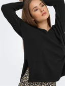 Only   ONLAMALIO LIFE LS V-NECK KNT Kadın Black Kazak - 15340735 thumbnail 3