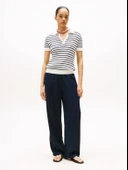 CO CABLE FINE GG POLO S/S SWT Kadın Beyaz Kazak - WW0WW41474 thumbnail 3