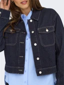 ONLLUMI LS JACKET DNM PIM NOOS Kadın Mavi Denim Ceket - 15339977 thumbnail 3