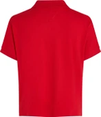 LYOCELL TIPPING OPEN SS POLO Kadın Kırmızı Polo - WW0WW46512 thumbnail 7