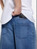 Sisley   %100 Pamuk Orta Bel Regular Fit Denim Şort Erkek Mavi Denim Şort - 325P4MCPS9019 thumbnail 4